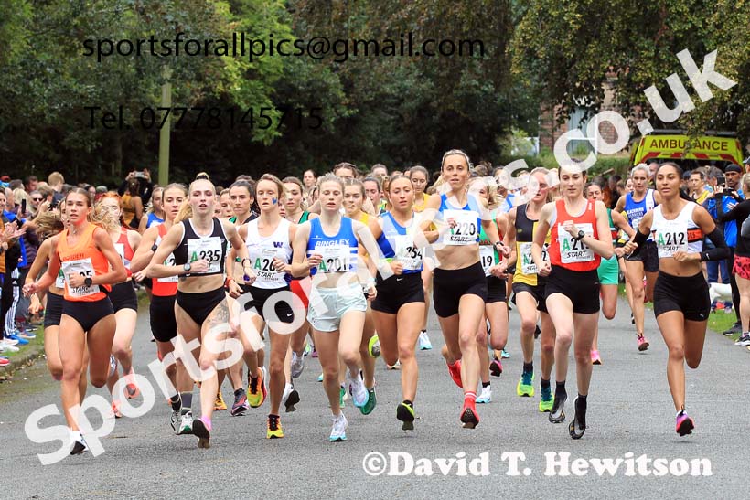 Senior womens Northern 4 Stage Relay, 2023 Northern 6 and 4 Stage Relays and Youngsters, Birkenhead Park, Wirral.  Photo: David T. Hewitson/Sports for All Pics